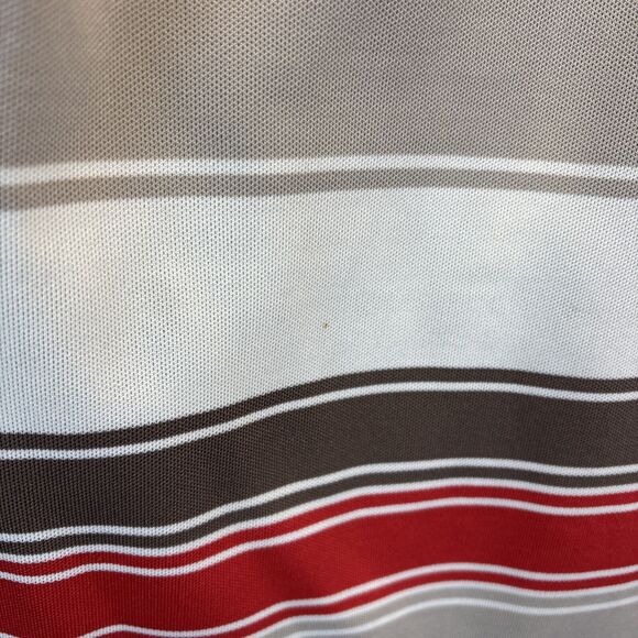 True Vintage 60s 70s Rust Orange Brown Cardigan Jacket Striped W’s S Disco Retro - Picture 10 of 11